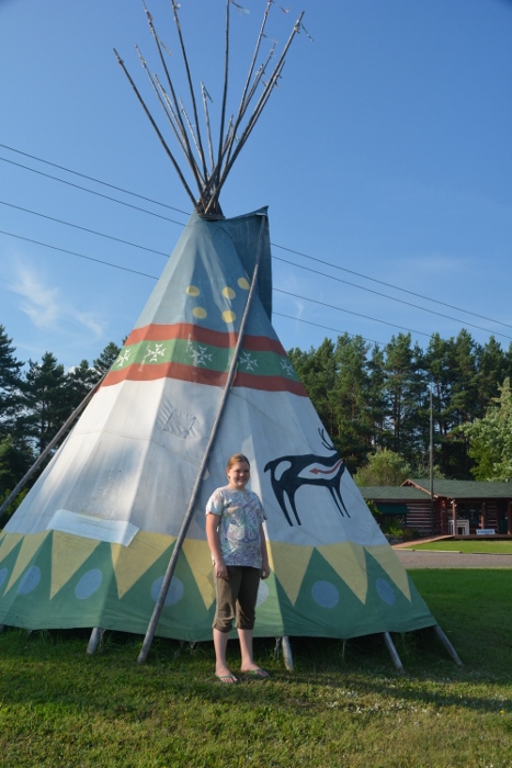 Madi at Teepee on Highway 61